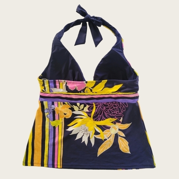 Trina Turk Bal Harbour Floral Bikini Tankini Top US 8 - Picture 7 of 10